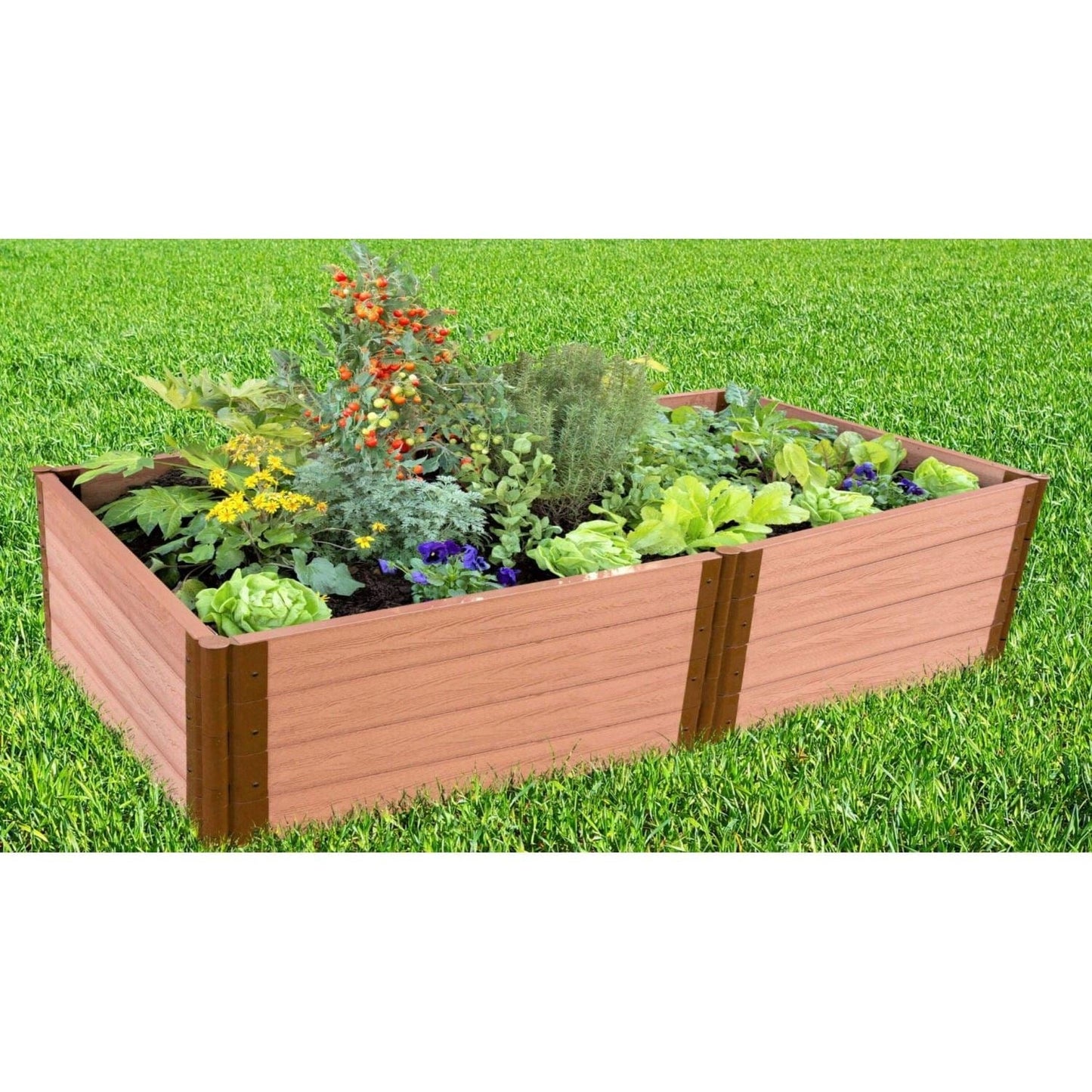 Frame It All Gardening Accessories 2" Frame It All | Tool-Free Classic Sienna Raised Garden Bed 4' X 8' X 22" 300001098