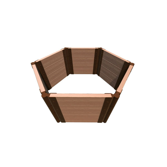 Frame It All Gardening Accessories 2" Frame It All | Tool-Free Fort Jefferson Raised Garden Bed (Hexagon) 4' X 4' X 22" - Classic Sienna 200004470