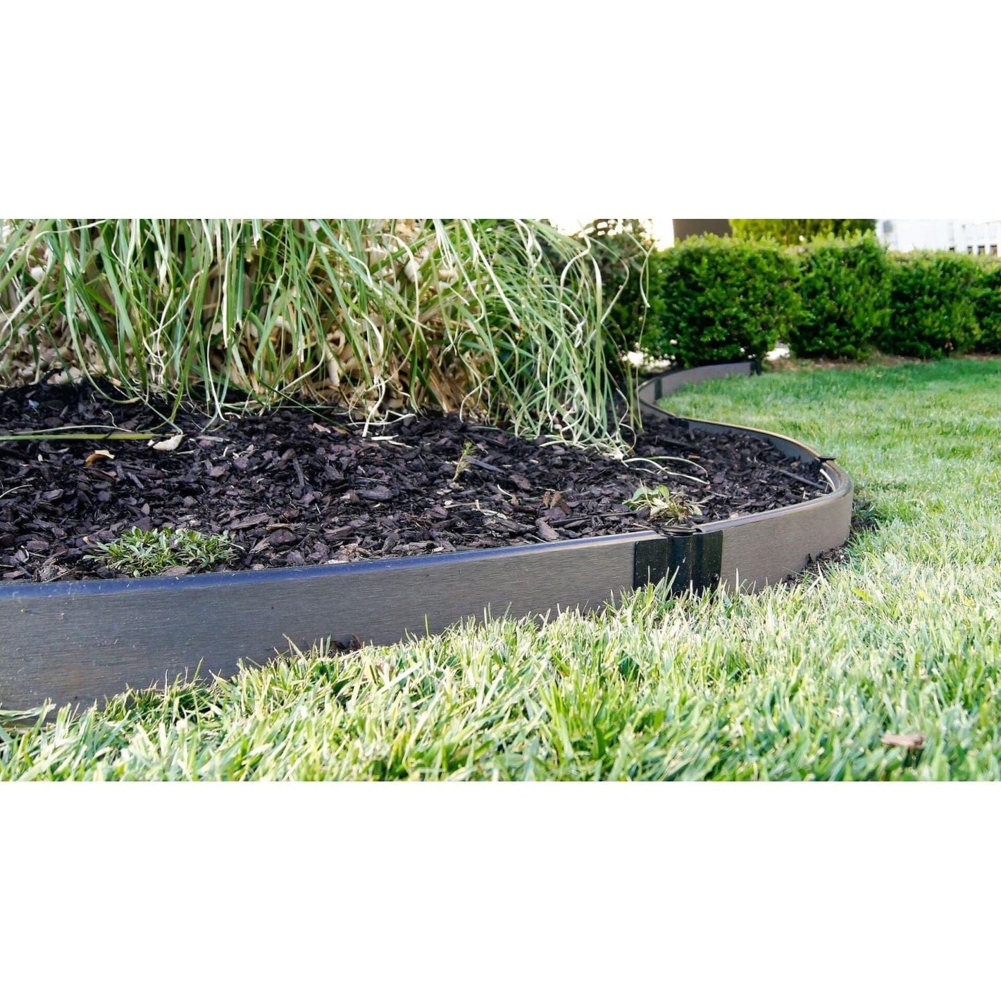 Frame It All Gardening Accessories Frame It All | Tool-Free Curved Landscape Edging Kit 16' Weathered Wood - 1" Profile 300001810