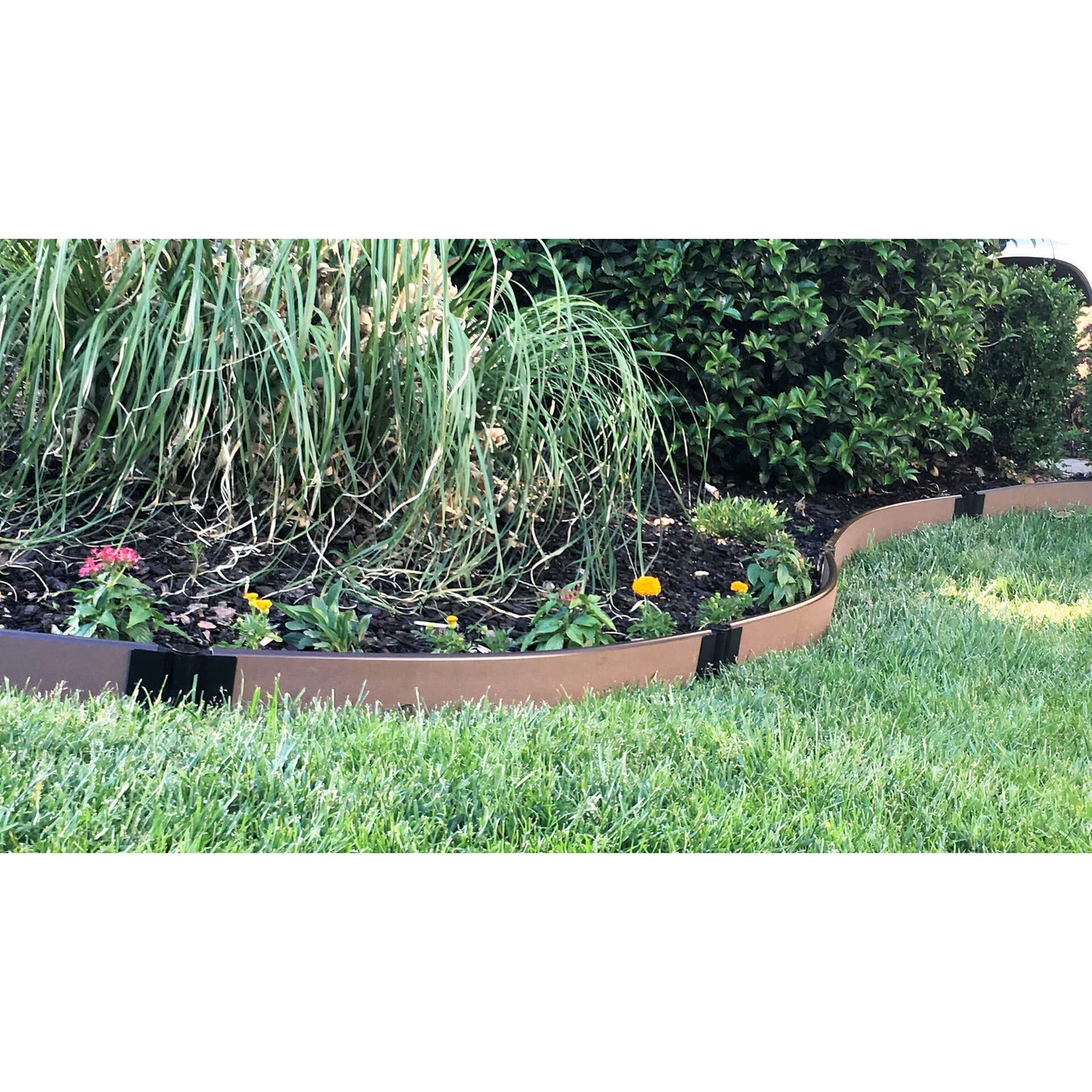 Frame It All Gardening Accessories Frame It All | Tool-Free Curved Landscape Edging Kit 64' Uptown Brown - 1" Profile 300001784