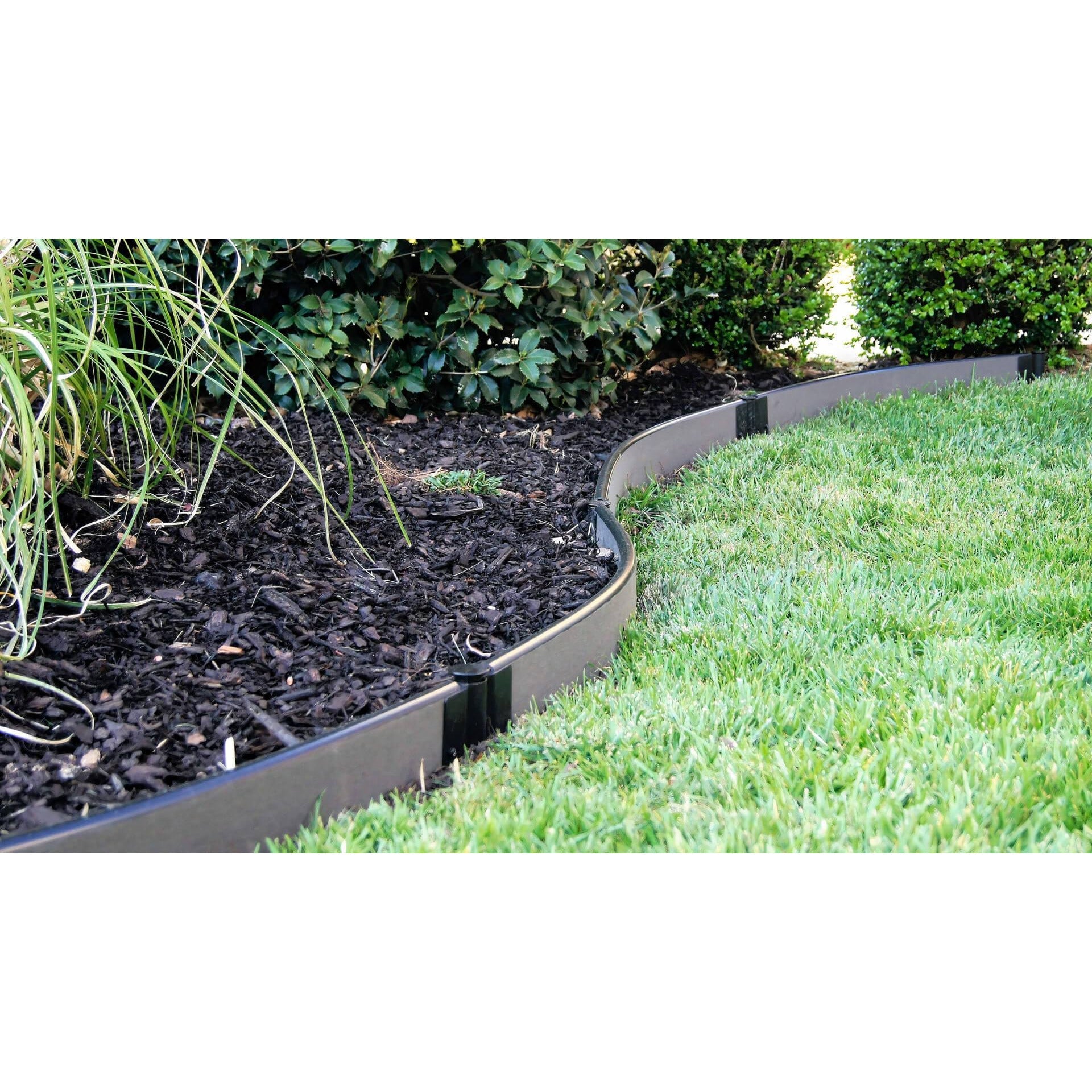 Frame It All Gardening Accessories Frame It All | Tool-Free Curved Landscape Edging Kit 64' Weathered Wood - 1" Profile 300001782