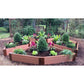 Frame It All Gardening Accessories Frame It All | Tool-Free Elizabethan Garden Raised Garden Bed (4-Sided Triangle) 12' X 12' X 22" - Classic Sienna