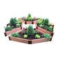 Frame It All Gardening Accessories Frame It All | Tool-Free Elizabethan Garden Raised Garden Bed (4-Sided Triangle) 12' X 12' X 22" - Uptown Brown - 1" Profile 200004478