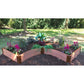 Frame It All Gardening Accessories Frame It All | Tool-Free Grand Concourse Interior Curved Corner Raised Garden Bed 8' X 8' X 22" - Uptown Brown - 1" Profile 800004028