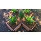 Frame It All Gardening Accessories Frame It All | Tool-Free Military Medallion Raised Garden Bed (Kit Cross) 6' X 6' X 16.5" - Uptown Brown - 1" Profile 200003486