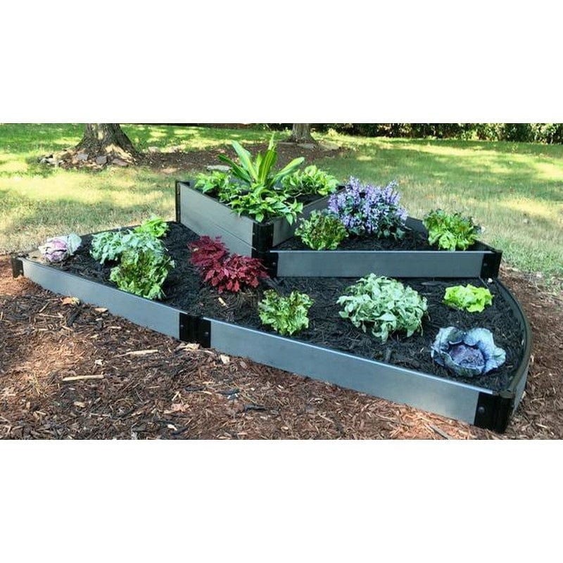 Frame It All Gardening Accessories Frame It All | Tool-Free Nelson's Hat Semi Circle Raised Garden Bed (3-Tier Terrace) 6' X 8' X 16.5" - Classic Sienna - 2" Profile 800001064