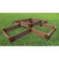Frame It All Gardening Accessories Frame It All | Tool-Free Notre Dame Raised Garden Bed (Terraced Cross) 6' X 6' X 5.5" - Classic Sienna - 1" Profile 200001401