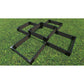Frame It All Gardening Accessories Frame It All | Tool-Free Notre Dame Raised Garden Bed (Terraced Cross) 6' X 6' X 5.5" - Weathered Wood - 1" Profile 200001402