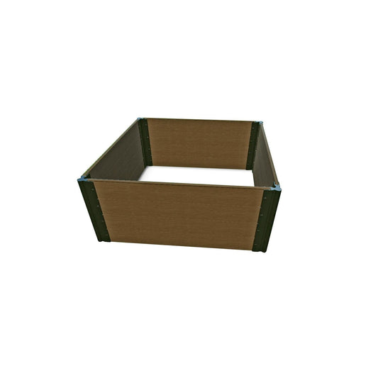 Frame It All Gardening Accessories Frame It All | Tool-Free Raised Garden Bed 4' X 4' X 22” Uptown Brown – 1” Profile 300004424