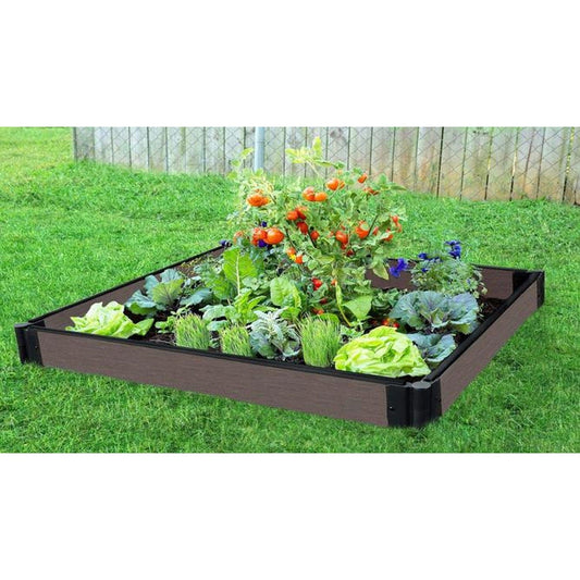Frame It All Gardening Accessories Frame It All | Tool-Free Raised Garden Bed 4' X 4' X 22” Uptown Brown – 1” Profile 300004424