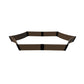 Frame It All Gardening Accessories Frame It All | Tool-Free Silver Salver Scalloped Raised Garden Bed 6' X 16' X 16.5" - Uptown Brown - 1" Profile 800003068