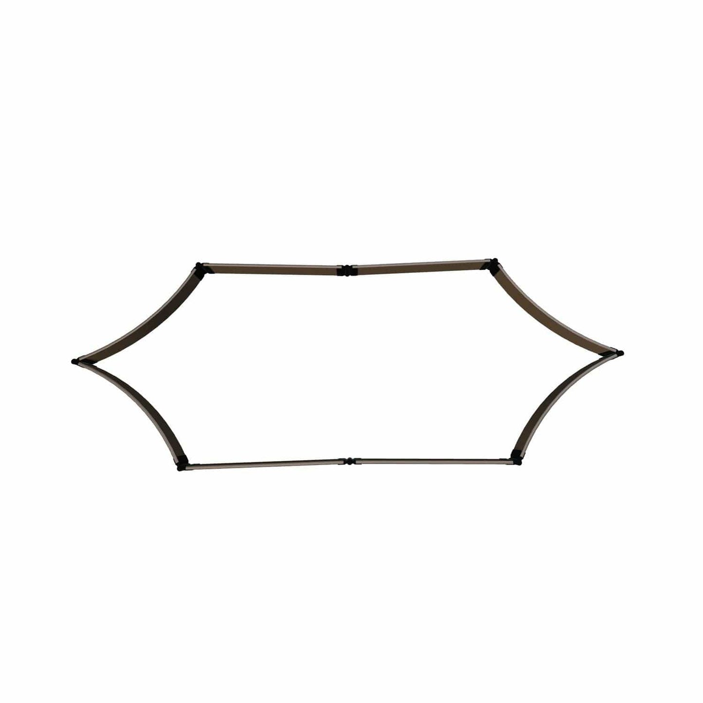 Frame It All Gardening Accessories Frame It All | Tool-Free Silver Salver Scalloped Raised Garden Bed 6' X 16' X 5.5" - Uptown Brown - 1" Profile 800001068