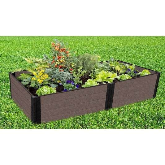 Frame It All Gardening Accessories Frame It All | Weathered Wood Raised Garden Bed 4' X 8' X 22" - 1 " Profile 4 Level 300001443