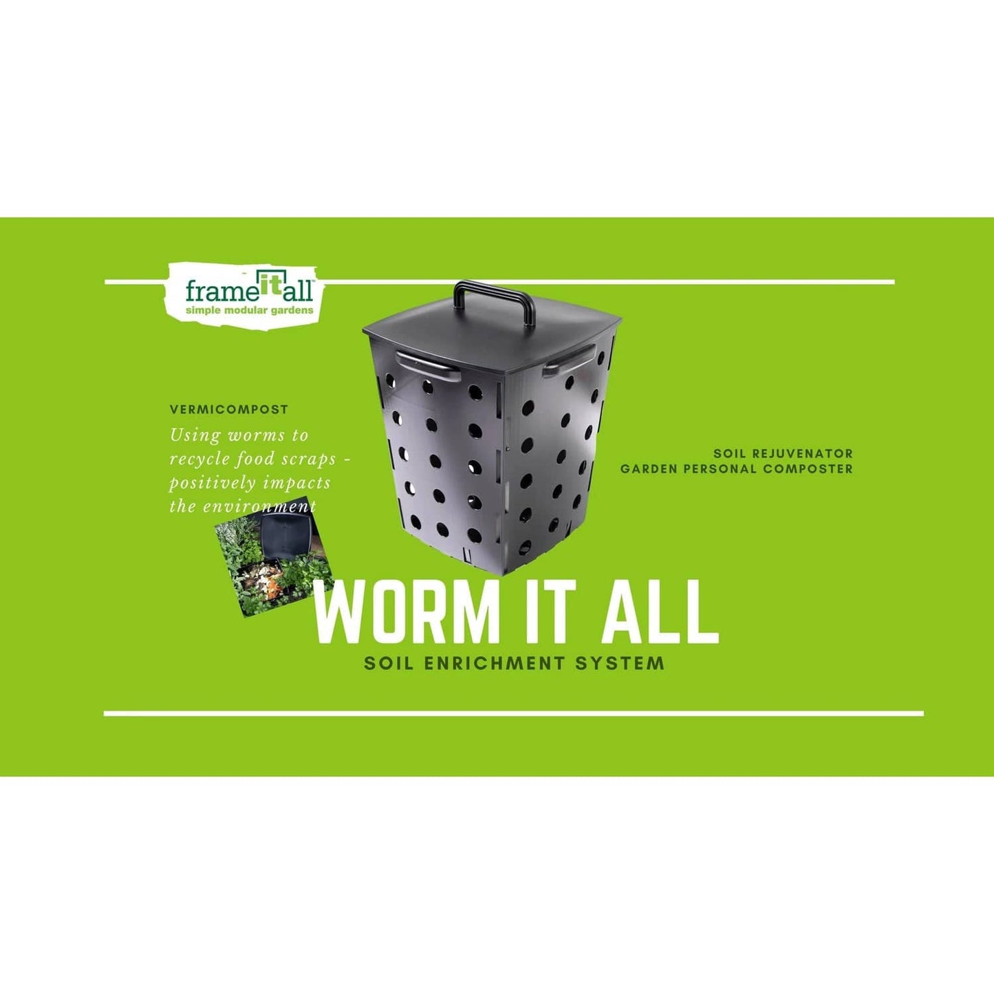 Frame It All Gardening Accessories Frame It All | Worm It All Soil Enrichment System 300001605