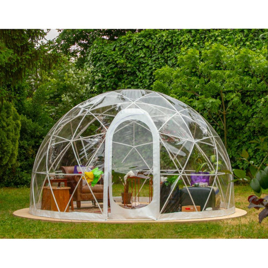Garden Igloo USA Sun Room Kit Garden Igloo | Dome, Aluminum, 11'9"W, 7'2"H - Outdoor Dining, Play Area for Children, Stylish Conservatory, Greenhouse, Gazebo GI002