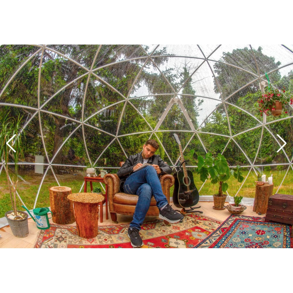 Garden Igloo USA Sun Room Kit Garden Igloo | Dome, PVC, 11'9"W, 7'2"H - Outdoor Dining, Play Area for Children, Stylish Conservatory, Greenhouse, Gazebo GI001