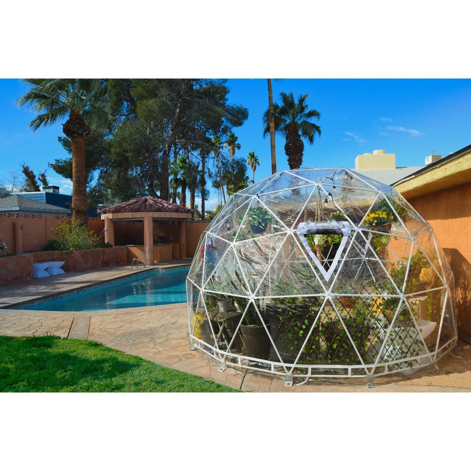 Lumen & Forge Sun Room Kit Lumen & Forge | Geodesic Dome Greenhouse, Sunroom, Dining - 13 ft 4m-Dome