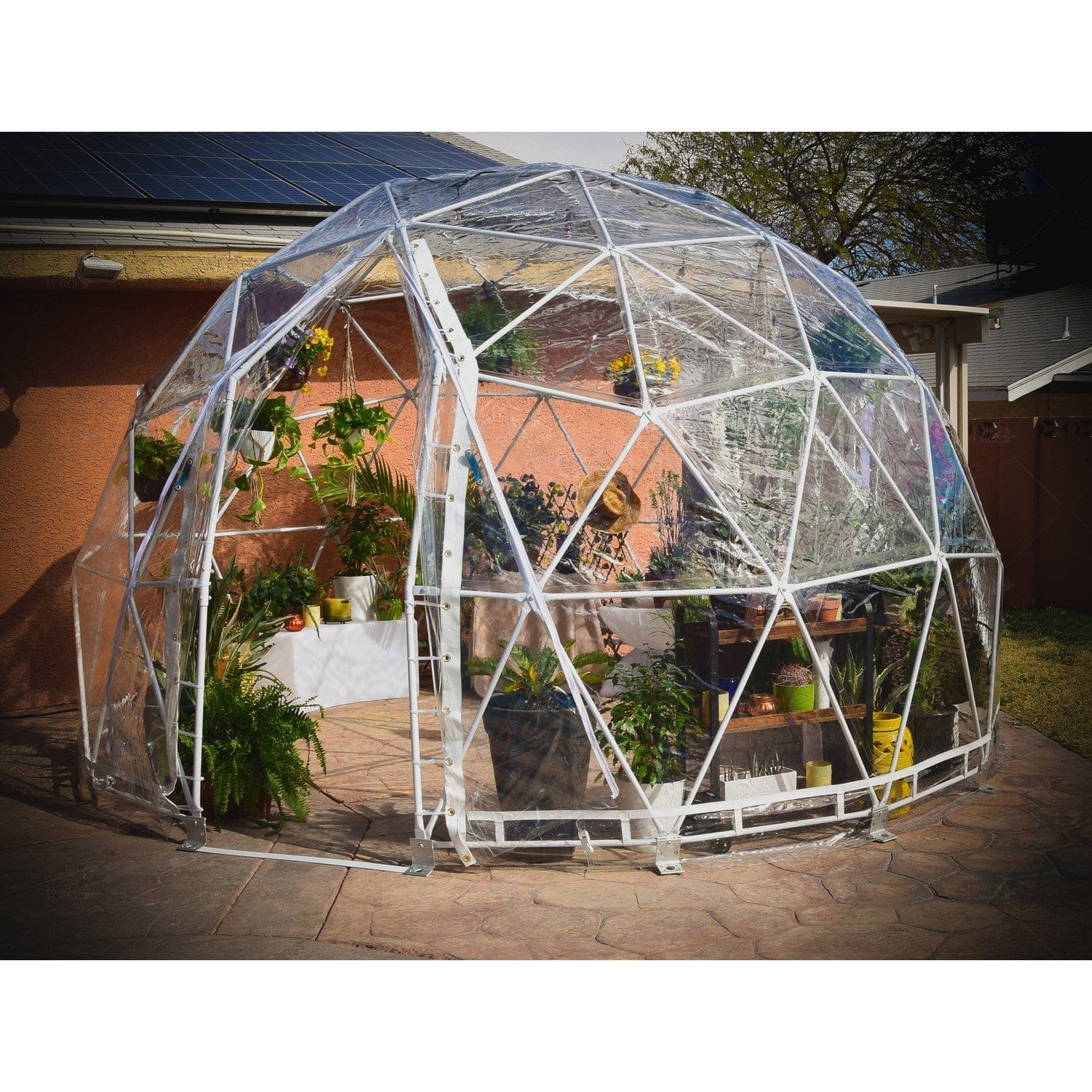Lumen & Forge Sun Room Kit Lumen & Forge | Geodesic Dome Greenhouse, Sunroom, Dining - 16 ft 5m-Dome