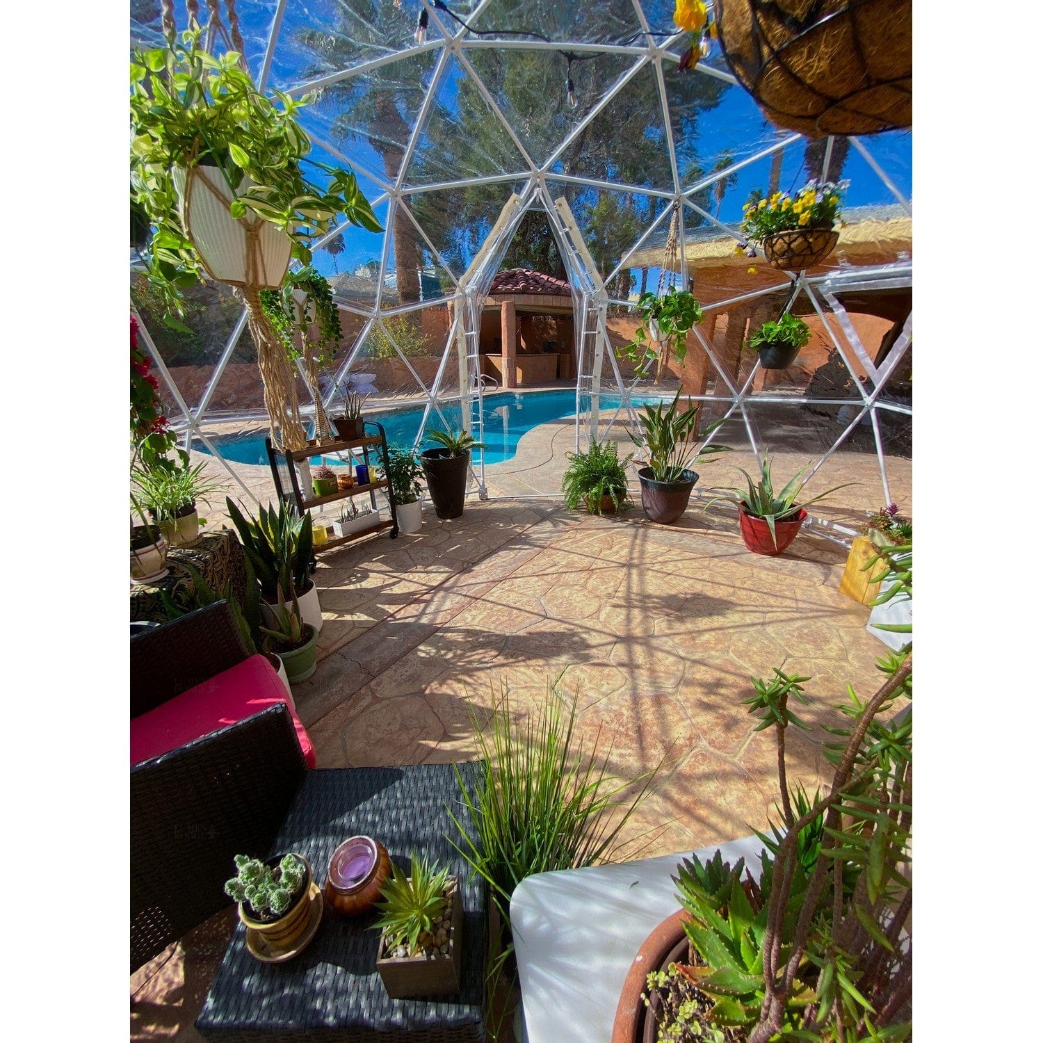 Lumen & Forge Sun Room Kit Lumen & Forge | Geodesic Dome Greenhouse, Sunroom, Dining - 16 ft 5m-Dome