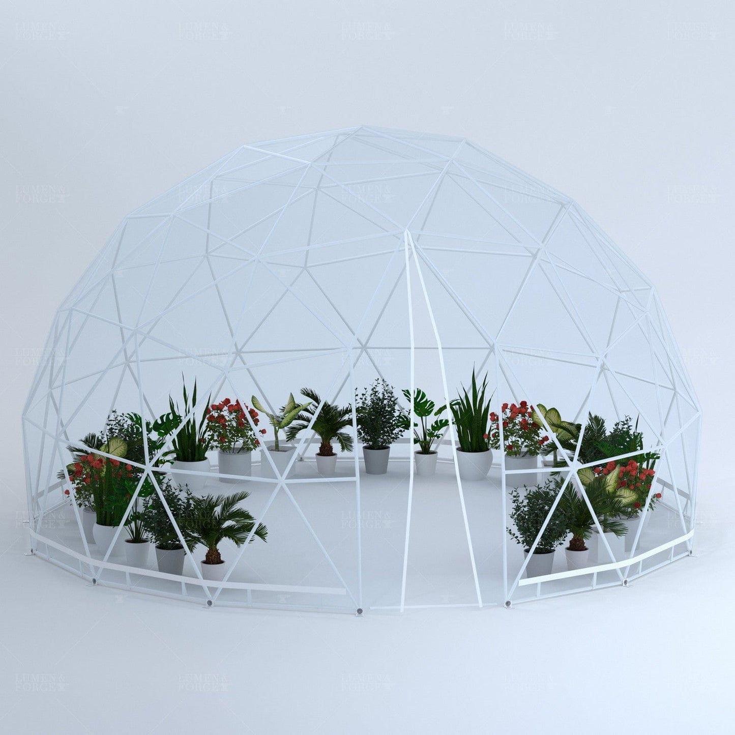 Lumen & Forge Sun Room Kit Lumen & Forge | Geodesic Dome Greenhouse, Sunroom, Dining - 20 ft 6m-Dome