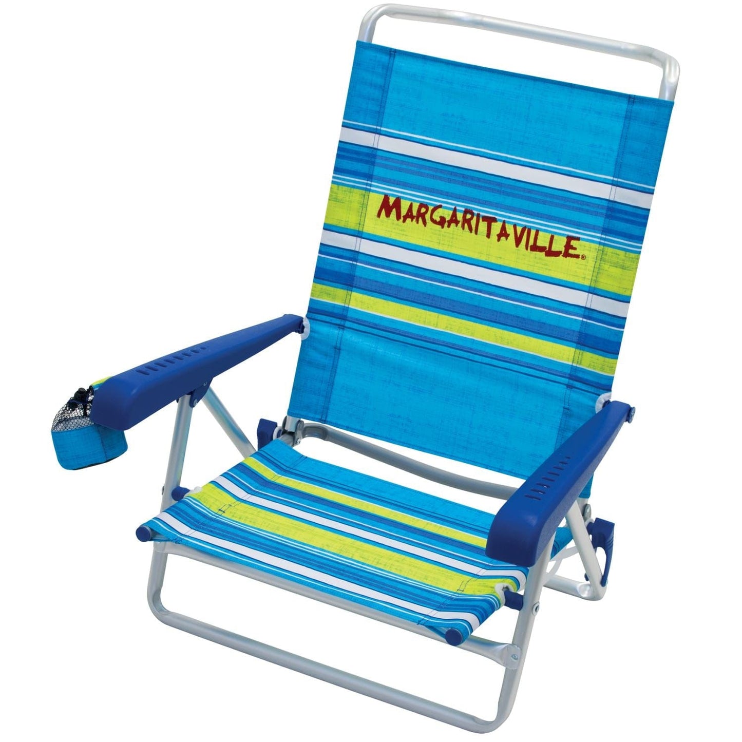 Margaritaville Beach Chair Margaritaville | 5-Position Beach Chair - Blue Stripe SC196MV-504-1