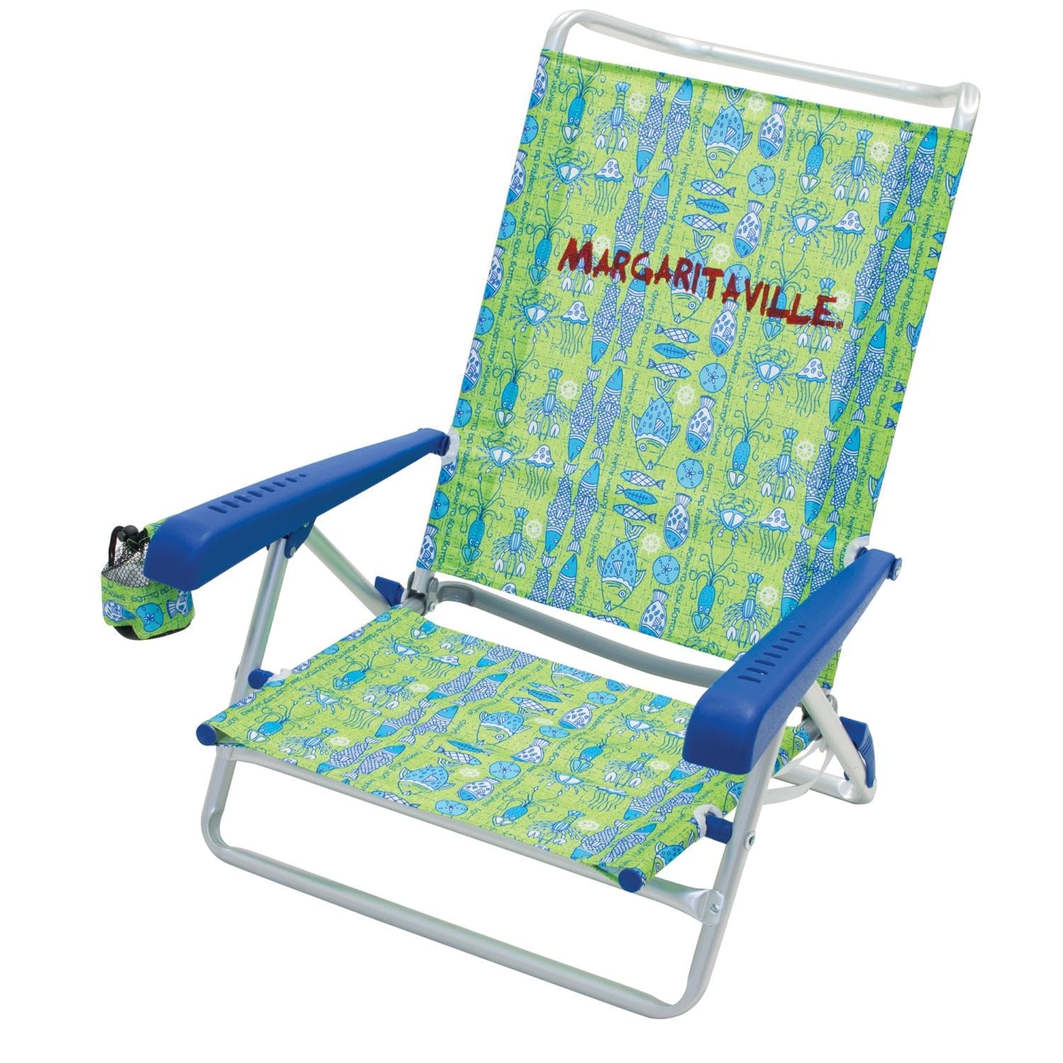 Margaritaville Beach Chair Margaritaville | 5-Position Beach Chair - Green Fish SC196MV-503-1