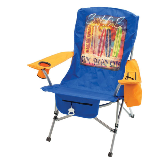 Margaritaville Chair Margaritaville | Suspension Chair - Bring Your Own Board - Teal/Orange 630253-1