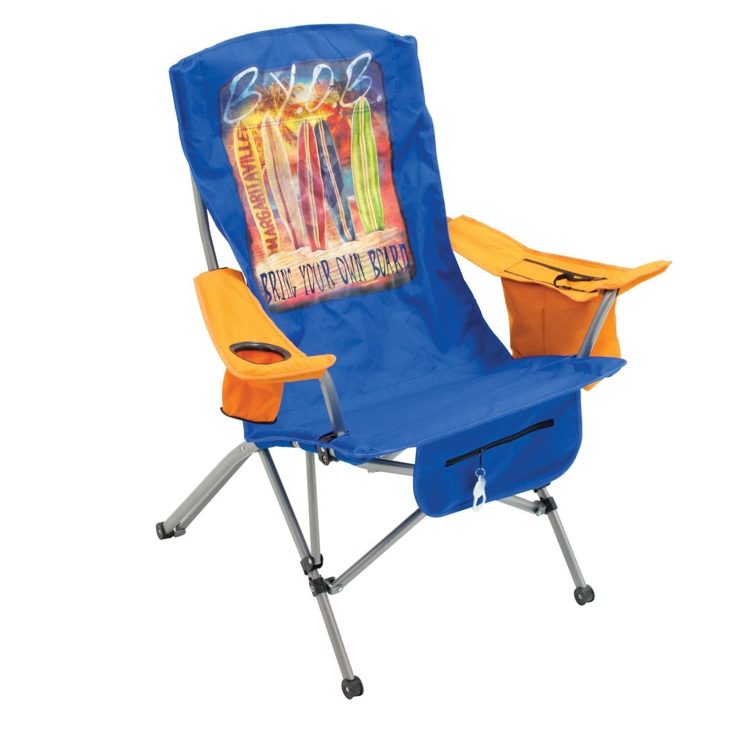 Margaritaville Chair Margaritaville | Suspension Chair - Bring Your Own Board - Teal/Orange 630253-1