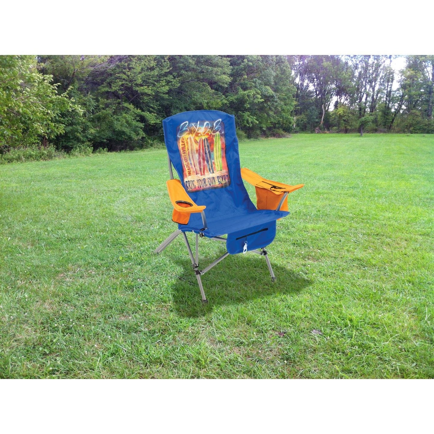 Margaritaville Chair Margaritaville | Suspension Chair - Bring Your Own Board - Teal/Orange 630253-1