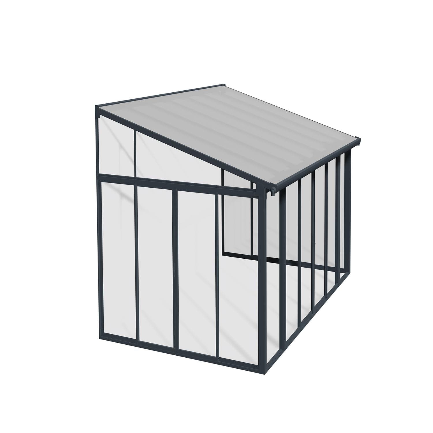 Palram - Canopia Add-a-Room Palram - Canopia | SanRemo 10x14 ft Patio Enclosure - Gray/Clear HG9064