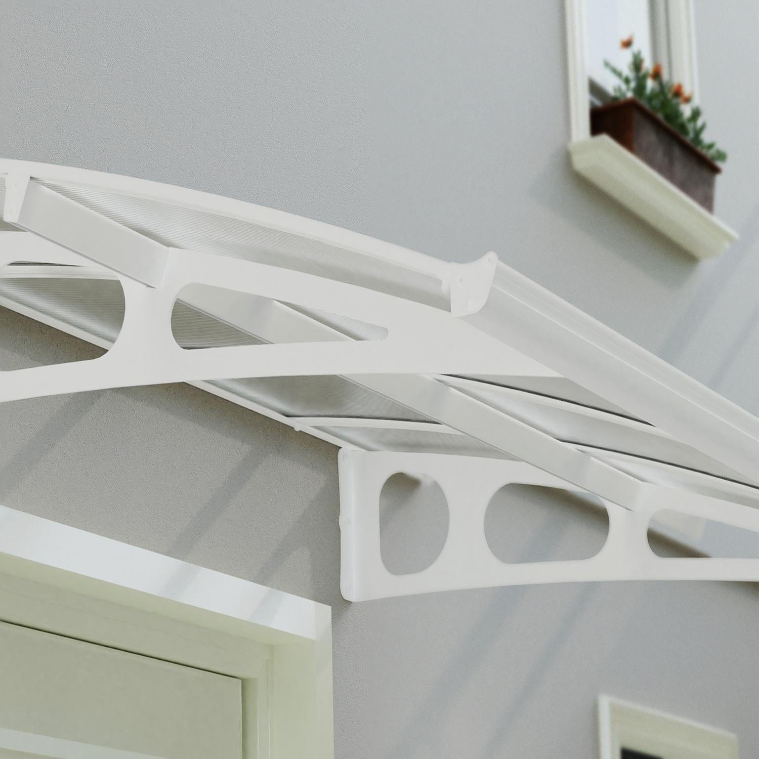 Palram - Canopia Awnings Palram - Canopia | Bordeaux 6690 22x5 ft Awning - White/Mist HG9563