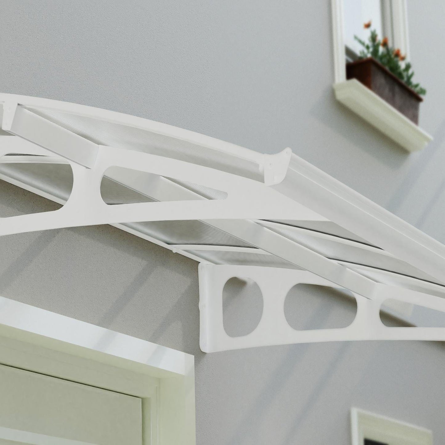 Palram - Canopia Awnings Palram - Canopia | Bordeaux 6690 22x5 ft Awning - White/Mist HG9563