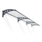 Palram - Canopia Awnings Palram - Canopia | Neo 3540 12x3 ft Awning - Gray/Clear HG9568