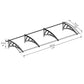 Palram - Canopia Awnings Palram - Canopia | Neo 3540 12x3 ft Awning - Gray/Clear HG9568