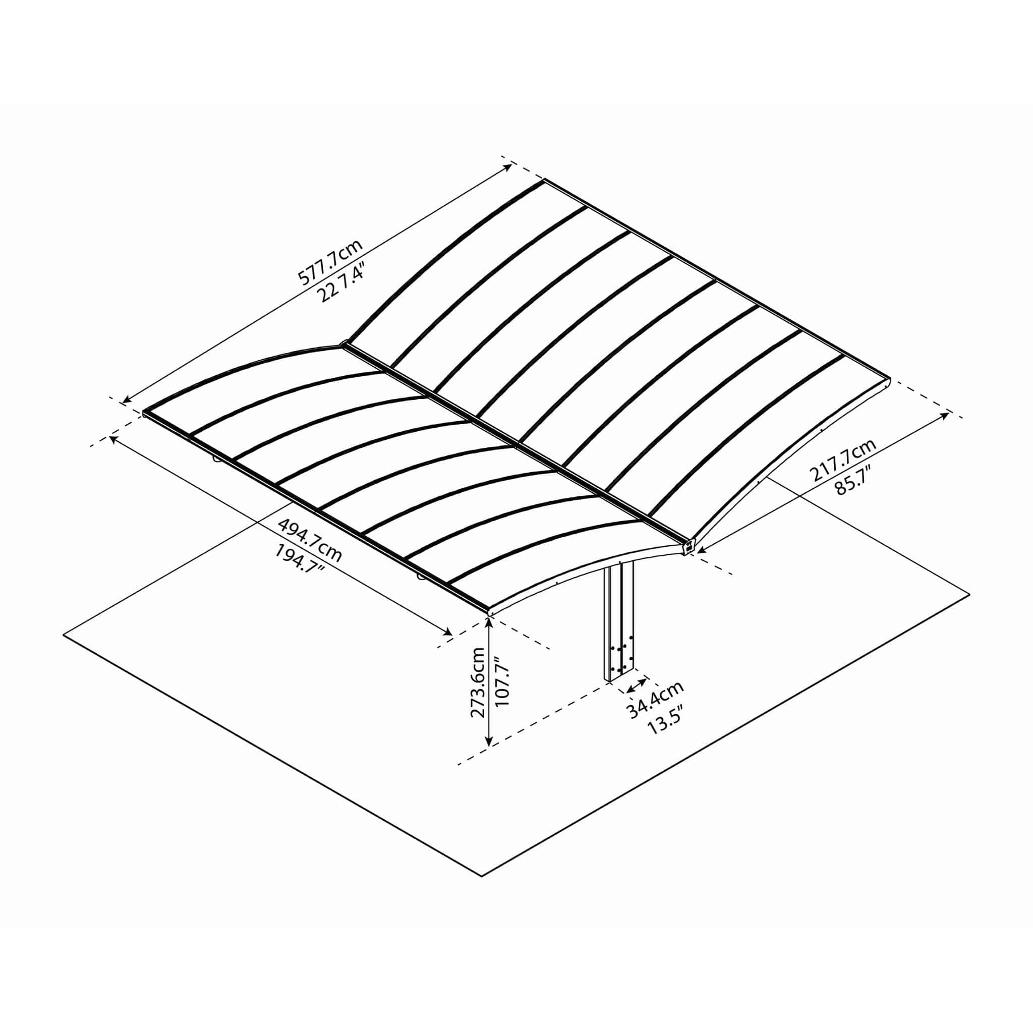 Palram - Canopia | Arizona Double Carport - Wing