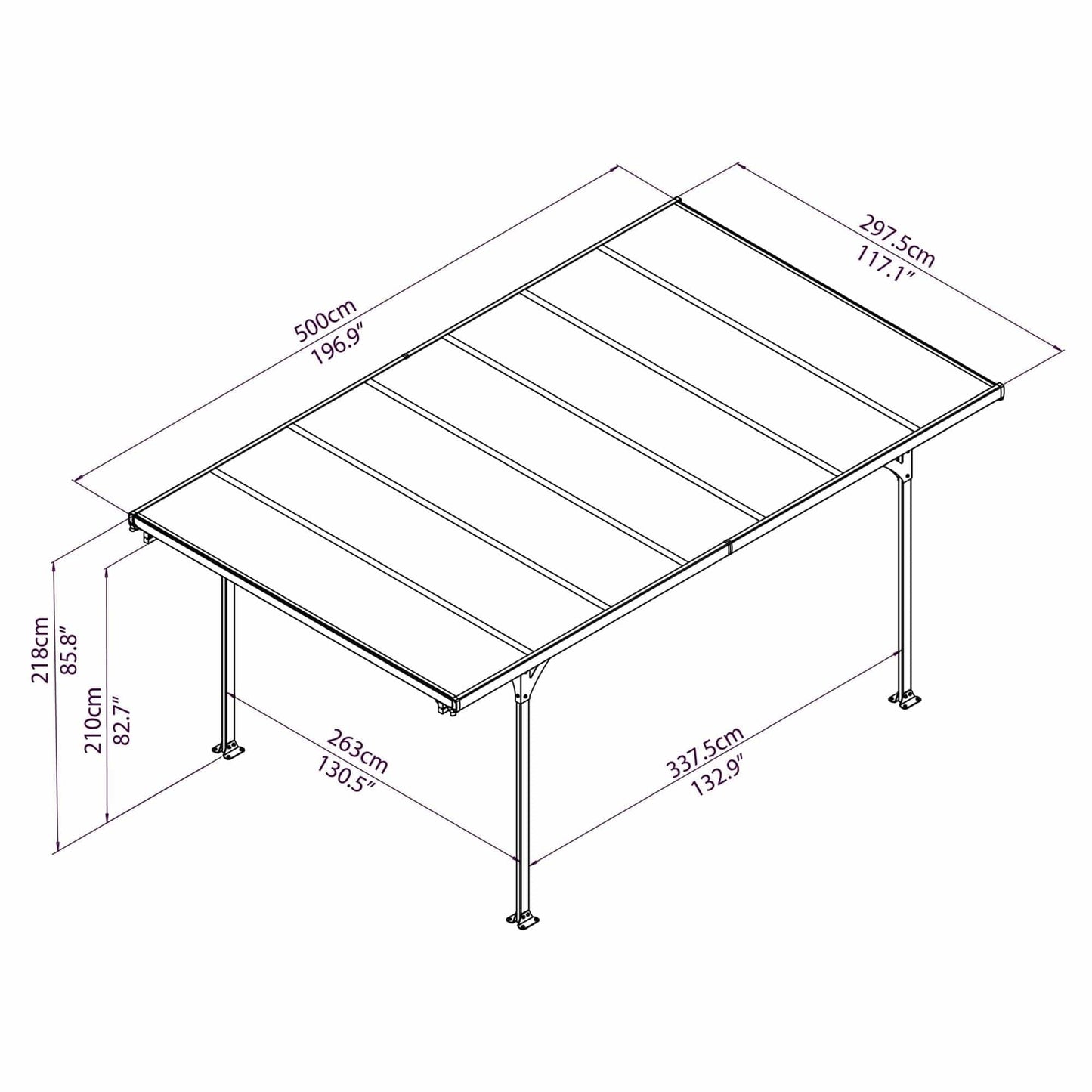 Palram - Canopia Verona Carport - mygreenhousestore.com