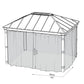 Palram - Canopia Gazebo Accessories Palram - Canopia | Dallas 4900 12ft x16 ft Netting Set HG2009