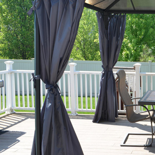 Palram - Canopia Gazebo Accessories Palram - Canopia | Milano 4300/Martinique 5000 Gazebo Curtain Set - 6 Piece HG1068