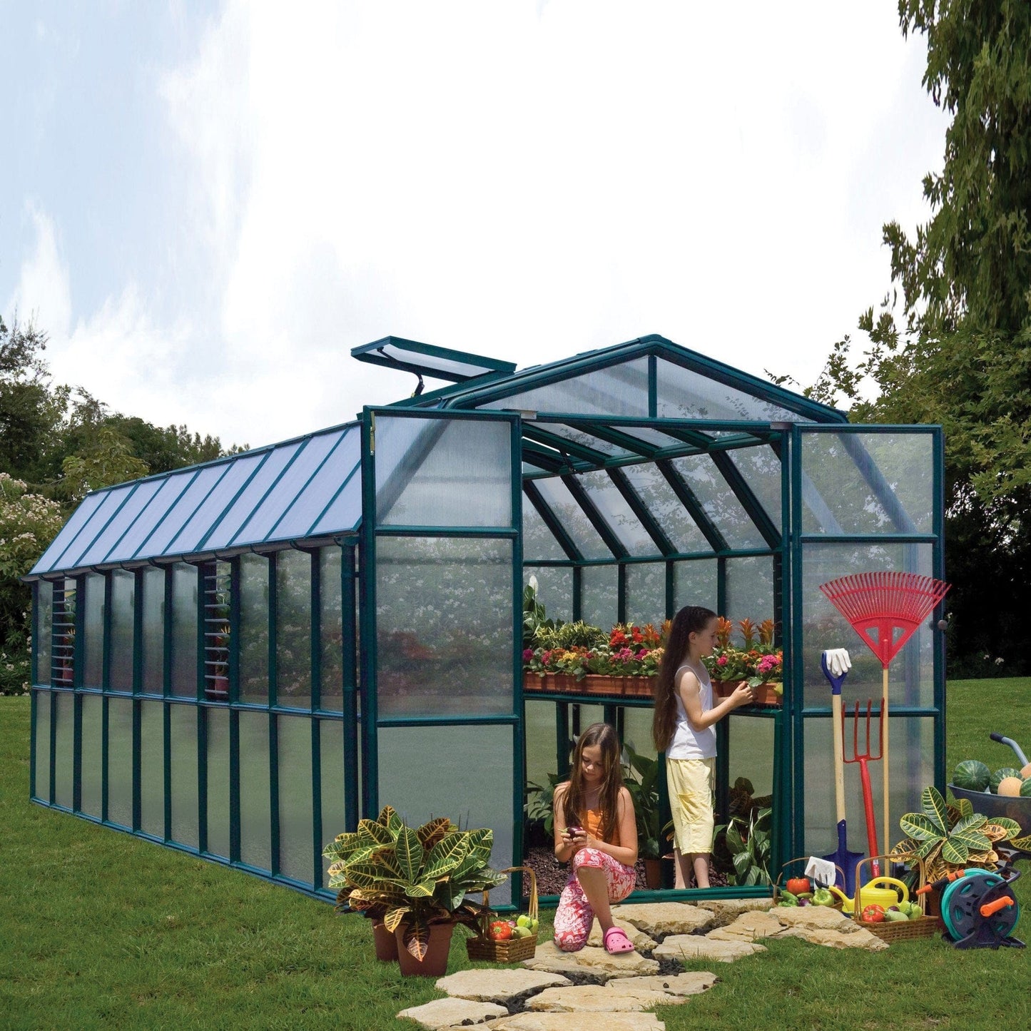 Palram - Canopia Grand Gardener Greenhouse - Twin Wall - mygreenhousestore.com