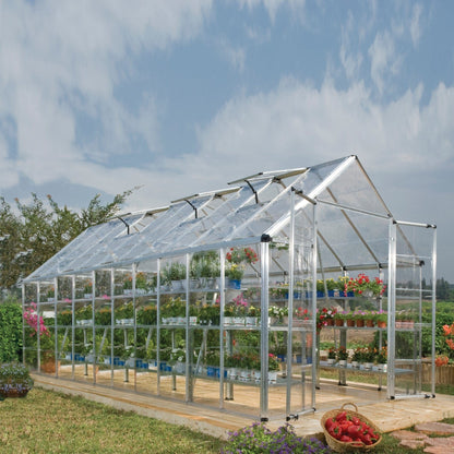 Palram - Canopia Snap & Grow Greenhouse - 8' Wide - Silver - mygreenhousestore.com