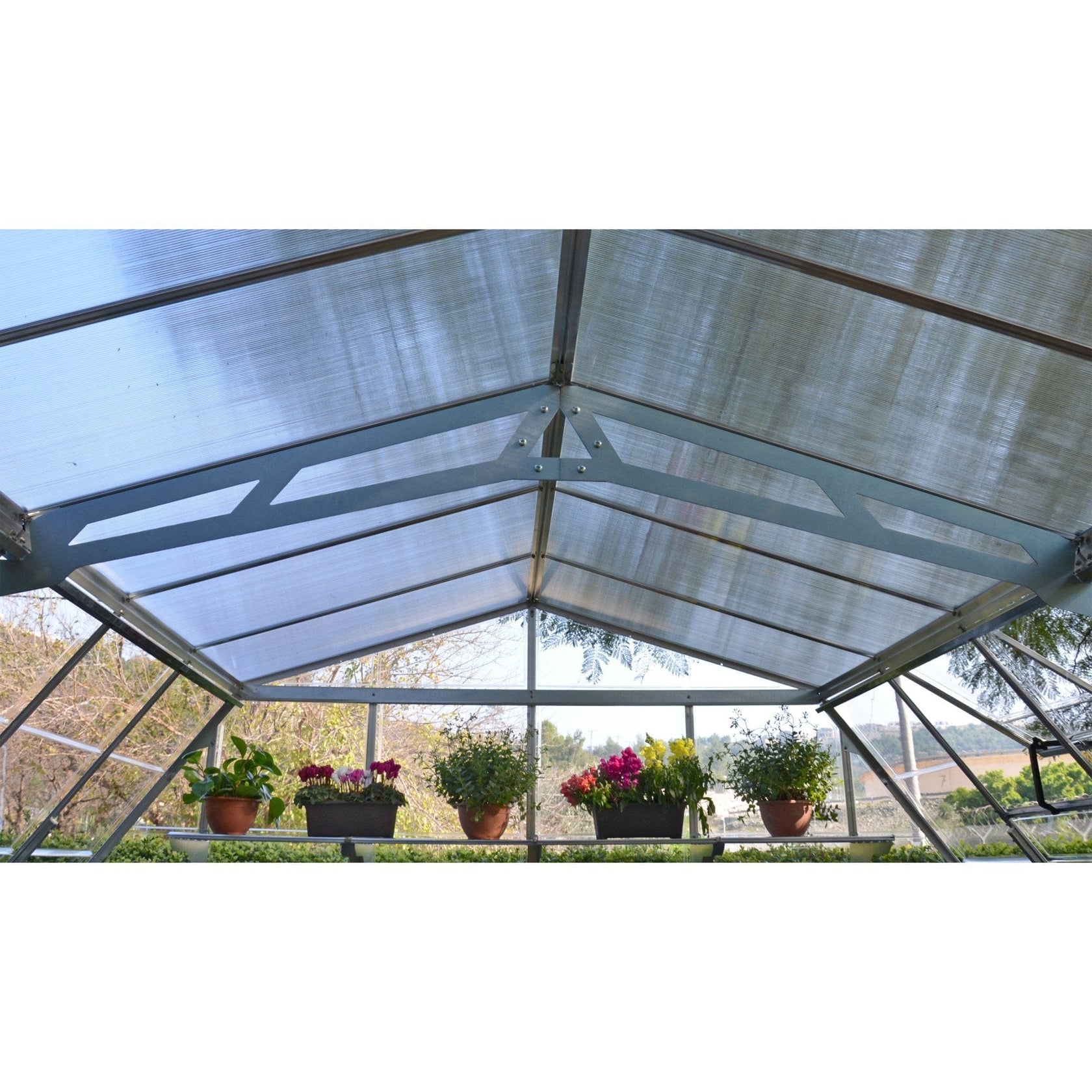 Palram - Canopia | 12x12 Ft Americana Greenhouse Kit With 0.8mm Polyca ...