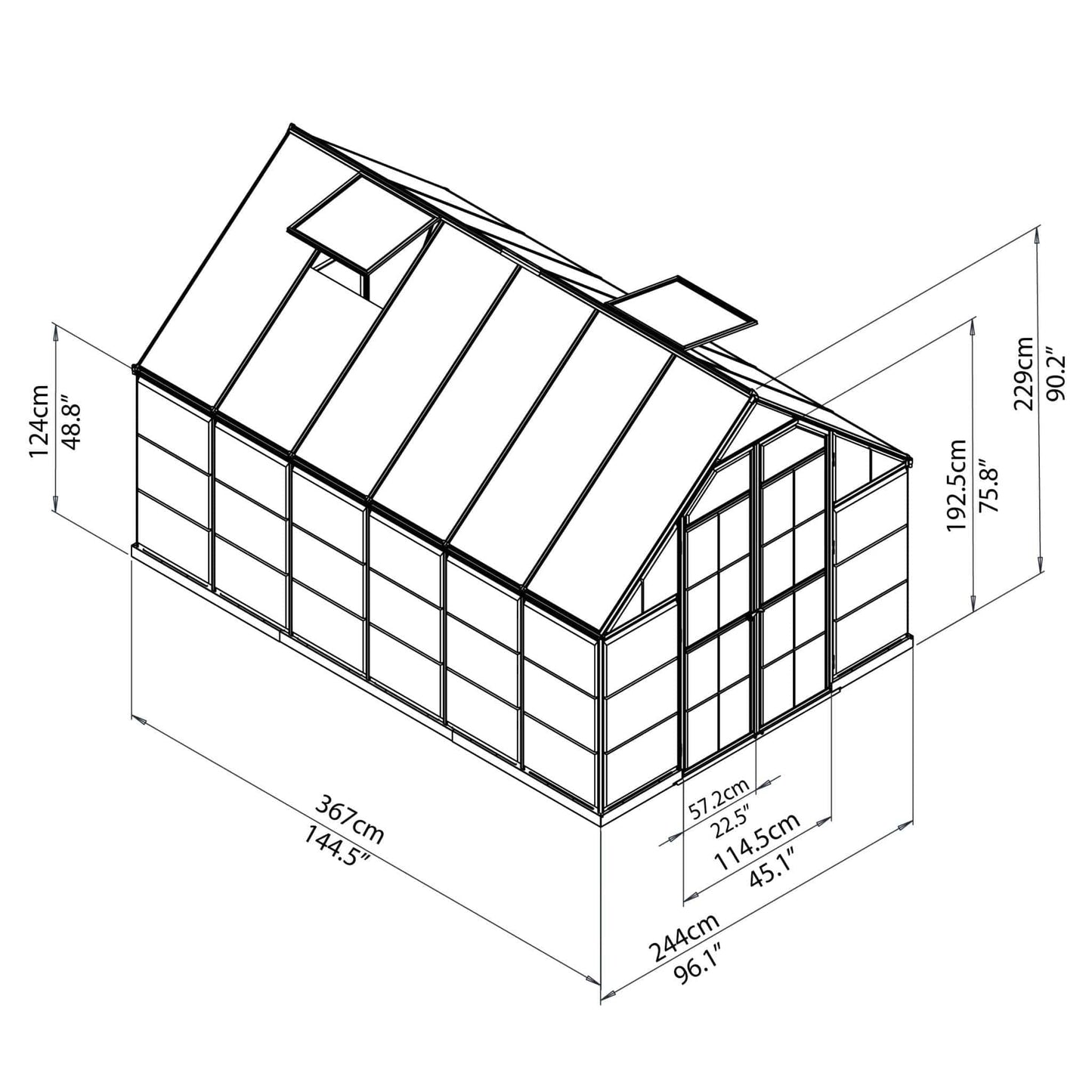 Palram - Canopia Balance Greenhouse - mygreenhousestore.com