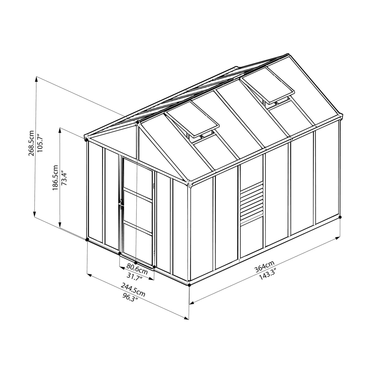 Palram - Canopia Glory Preminum Greenhouse - mygreenhousestore.com