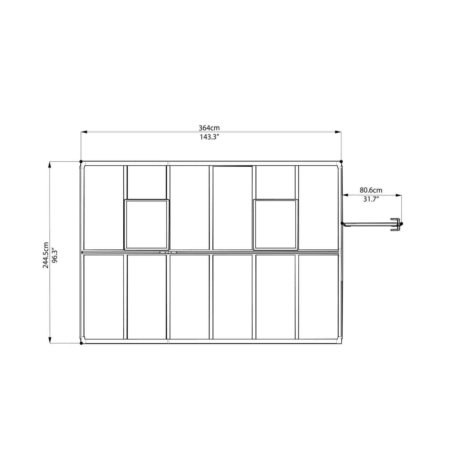 Palram - Canopia Glory Preminum Greenhouse - mygreenhousestore.com