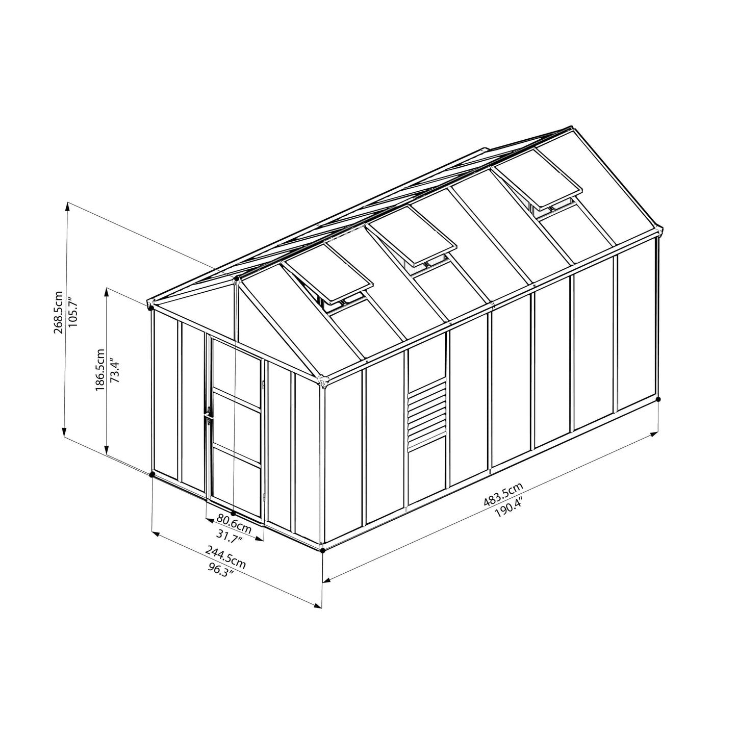 Palram - Canopia Glory Preminum Greenhouse - mygreenhousestore.com