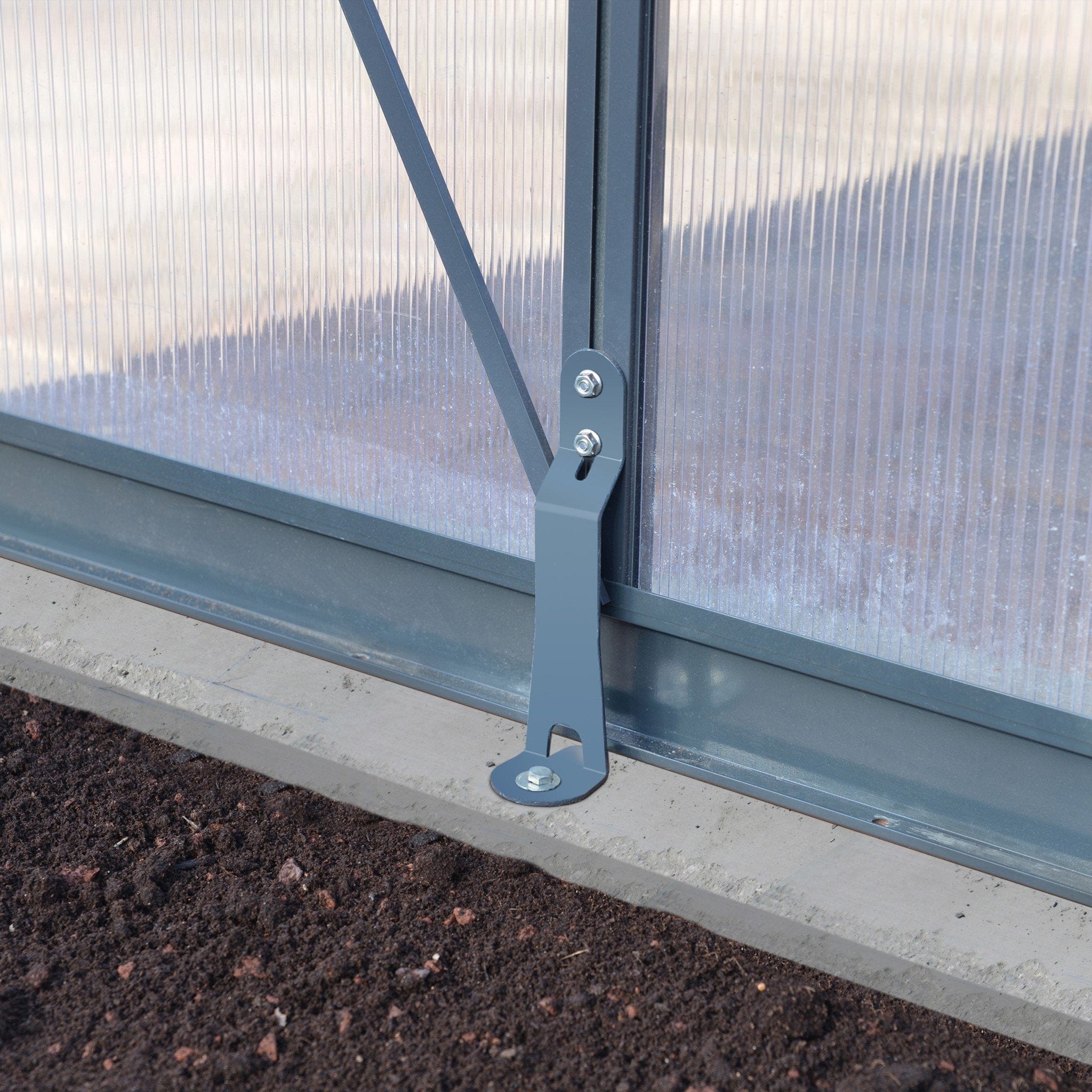 Palram - Canopia | Glory Premium Greenhouse Kit 8 Ft Wide - Gray