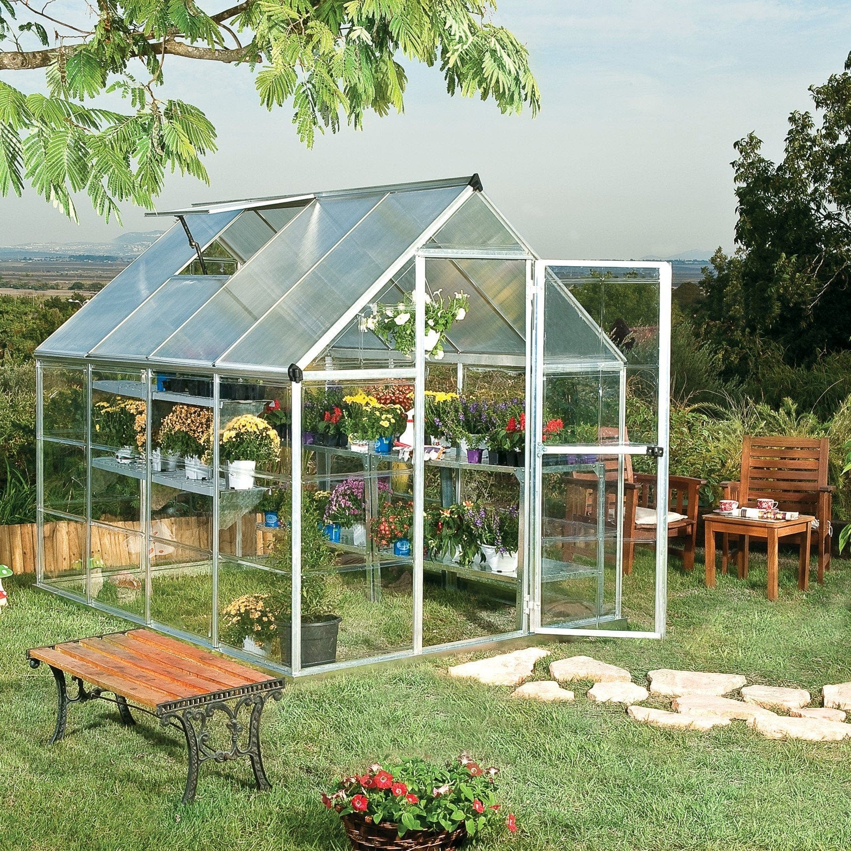Palram - Canopia Hybrid Greenhouse - Thumbnail 3