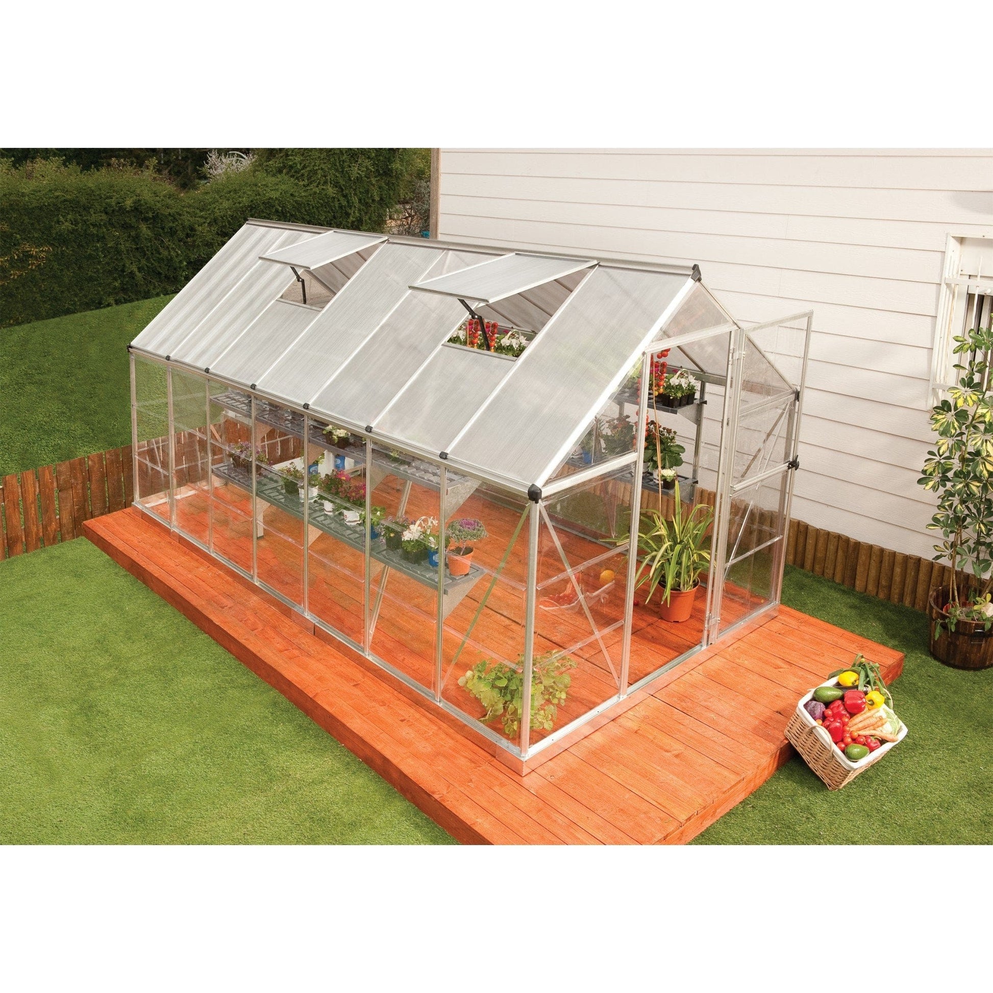 Palram - Canopia Greenhouse Kit Palram - Canopia | Hybrid Greenhouse 6x4 ft Green HG5504G