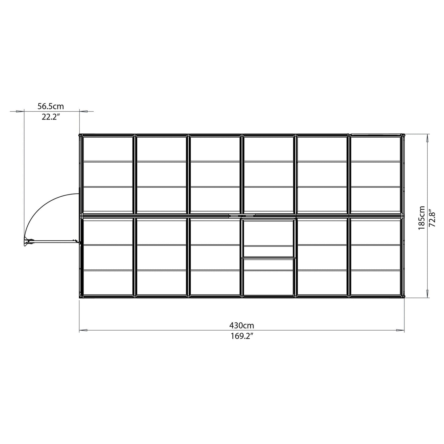 Palram - Canopia Mythos Greenhouse - mygreenhousestore.com