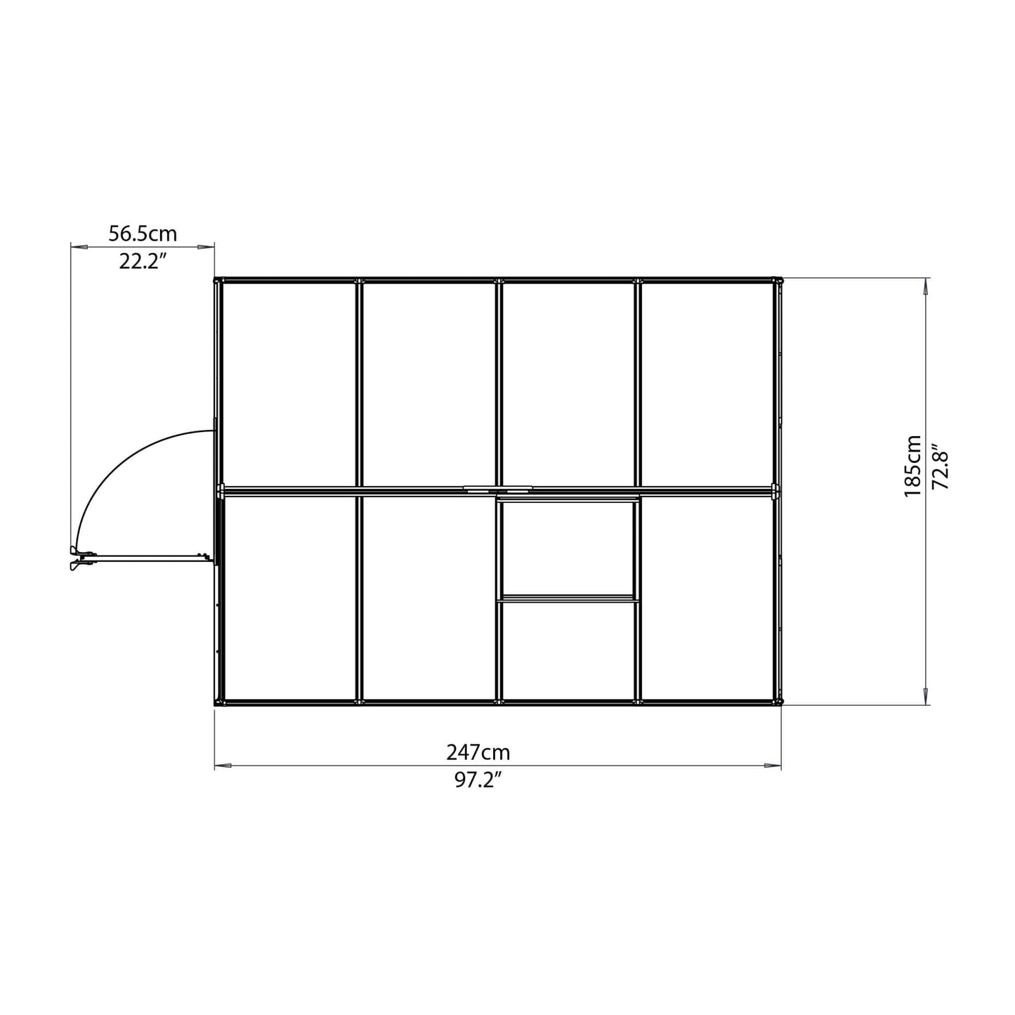 Palram - Canopia Mythos Greenhouse - mygreenhousestore.com